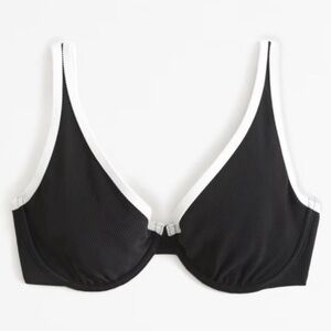 Abercrombie & Fitch Black and White Bikini Top